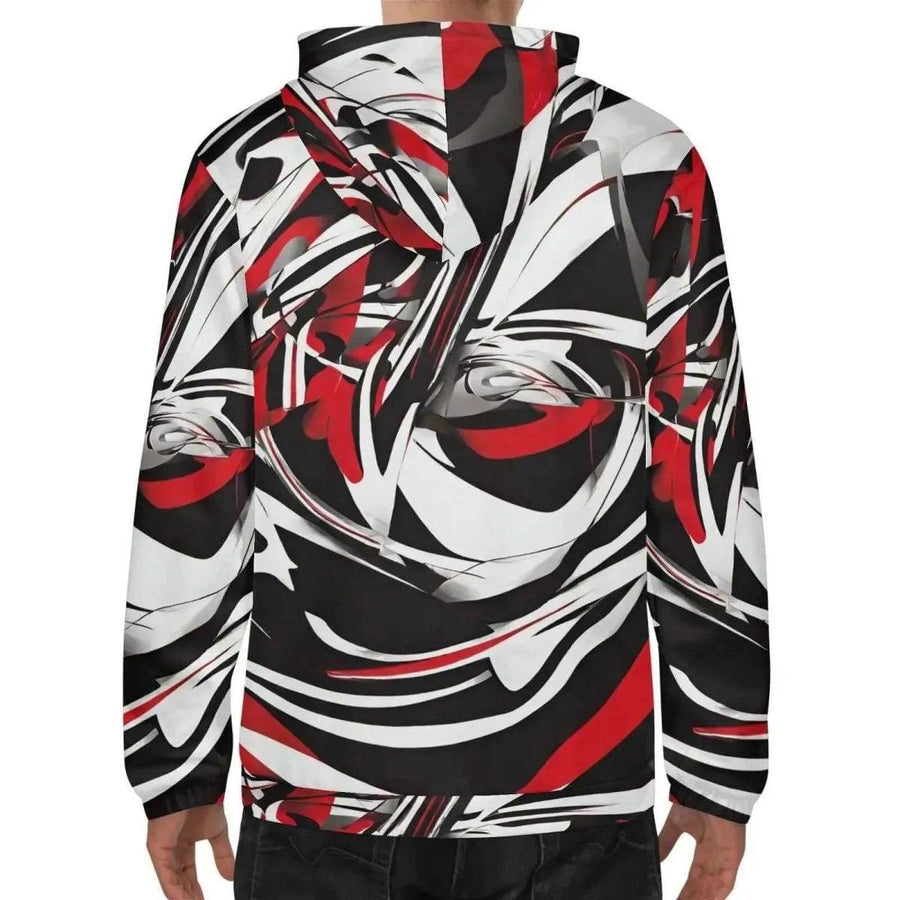 Kinetic Swirl Lightweight Gamer Hoodie - Eco Style - Iron Phoenix GHG