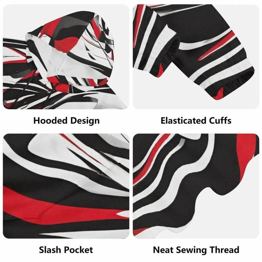 Kinetic Swirl Lightweight Gamer Hoodie - Eco Style - Iron Phoenix GHG