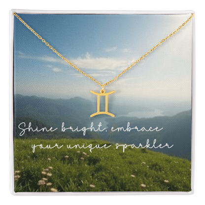 Zodiac Symbol Pendant Necklace - Personalized Astrology Jewelry for Unique Style