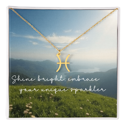 Zodiac Symbol Pendant Necklace - Personalized Astrology Jewelry for Unique Style