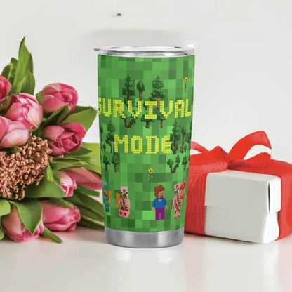 Travel Mug for Gamers - Survival Mode Car Cup Perfect Epic Gaming Gift - Iron Phoenix GHG