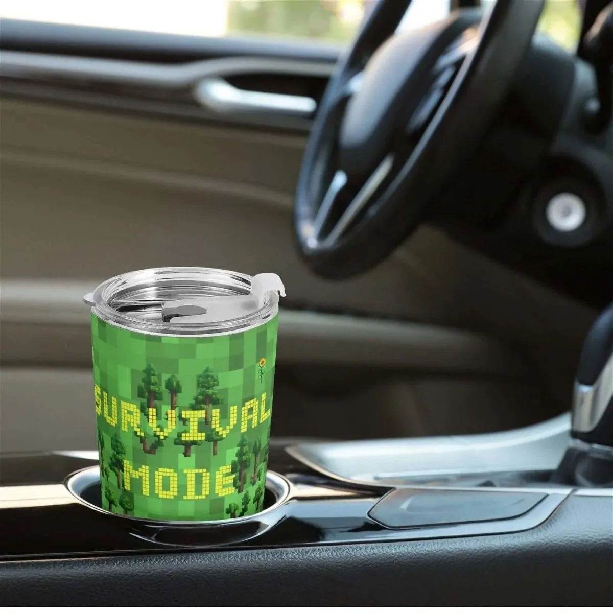 Travel Mug for Gamers - Survival Mode Car Cup Perfect Epic Gaming Gift - Iron Phoenix GHG