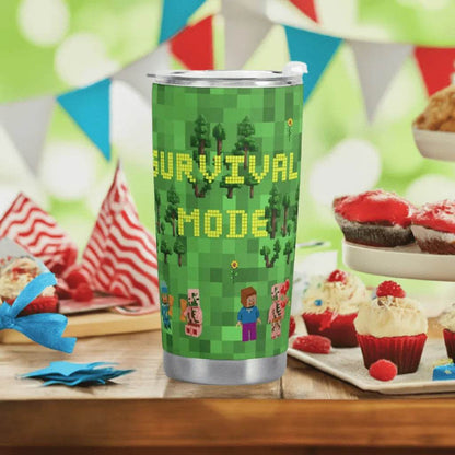 Travel Mug for Gamers - Survival Mode Car Cup Perfect Epic Gaming Gift - Iron Phoenix GHG