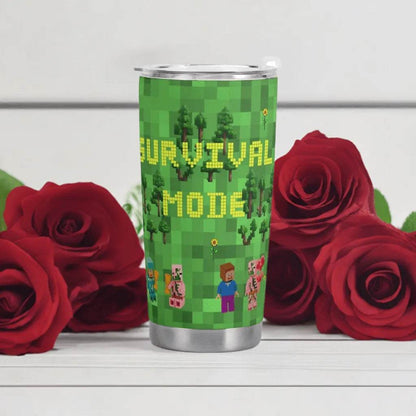 Travel Mug for Gamers - Survival Mode Car Cup Perfect Epic Gaming Gift - Iron Phoenix GHG