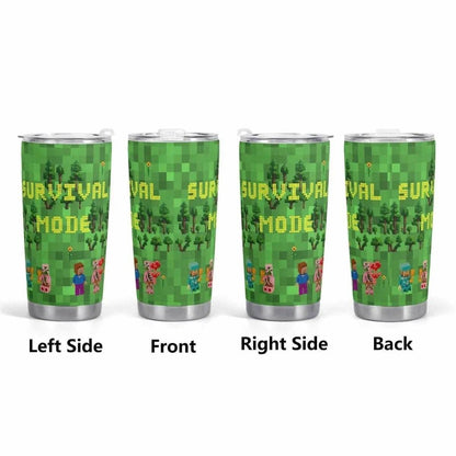 Travel Mug for Gamers - Survival Mode Car Cup Perfect Epic Gaming Gift - Iron Phoenix GHG