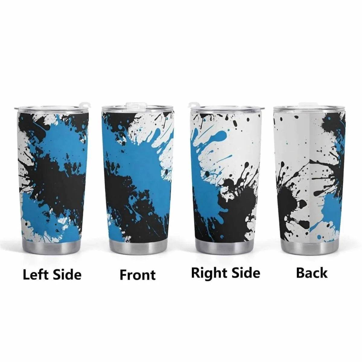 Travel Mug, Paint Splatter, Eco-Friendly Gamer Style - Iron Phoenix GHG