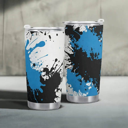 Travel Mug, Paint Splatter, Eco-Friendly Gamer Style - Iron Phoenix GHG