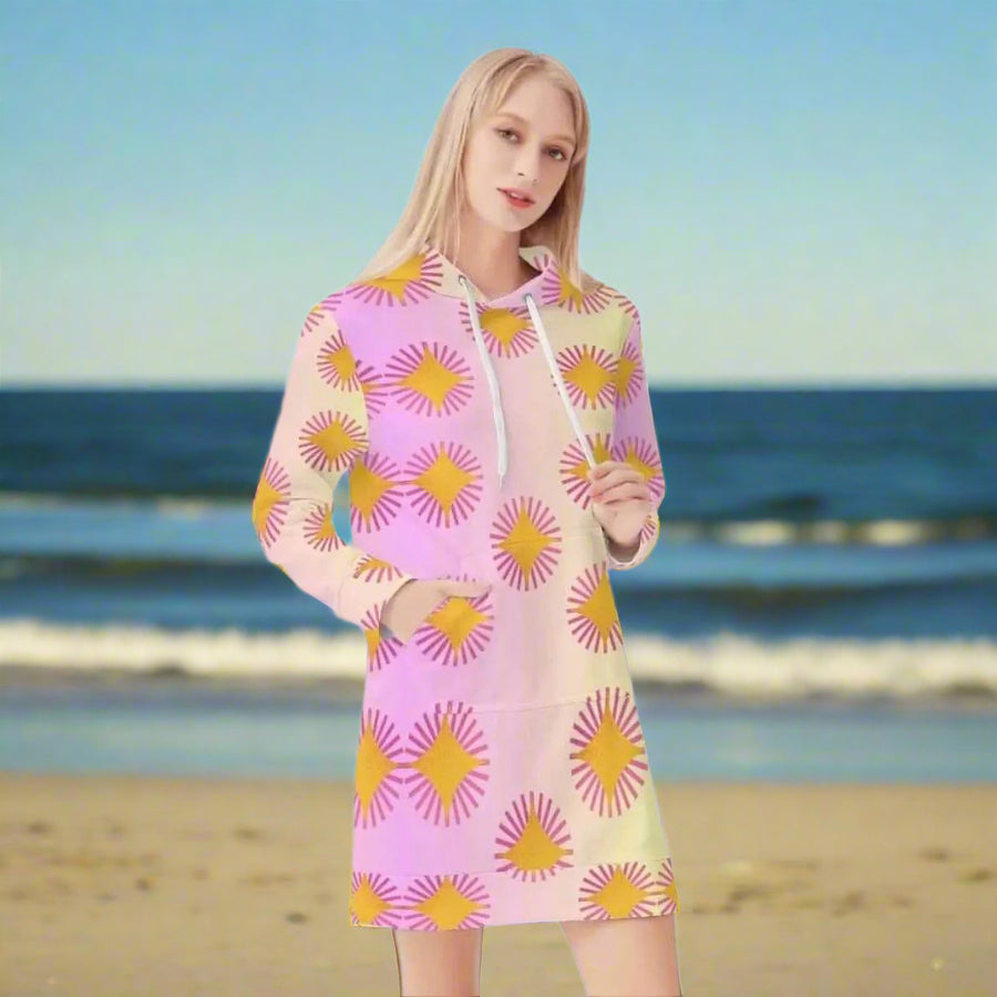 "Cosmic Sprite" Celestial Hoodie Dress | Iron Phoenix GHG - Iron Phoenix GHG