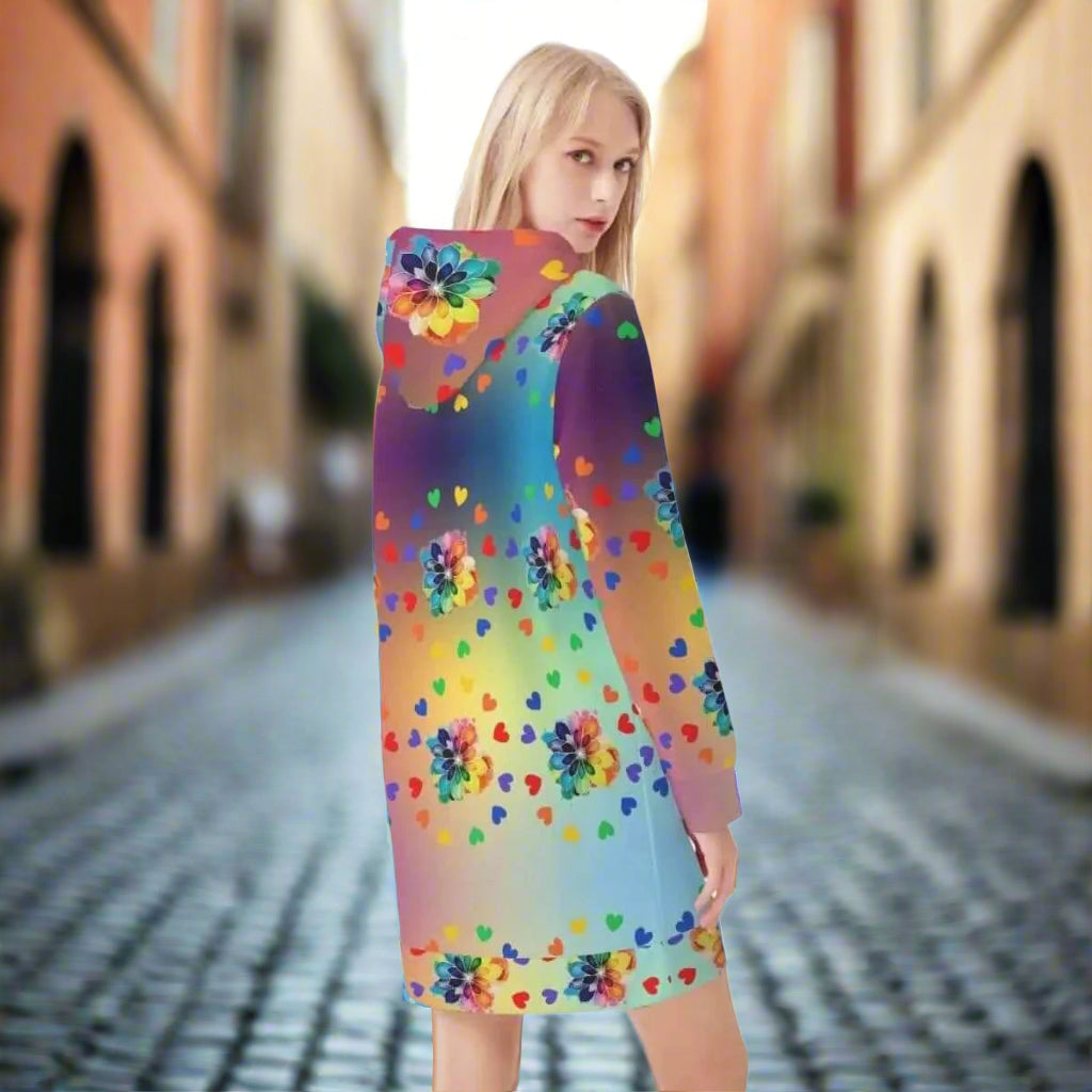 "Cosmic Sprite" Celestial Hoodie Dress | Iron Phoenix GHG