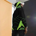 "Neon Grid" Unisex brushed Fleece Hoodie | Iron Phoenix - Image 6