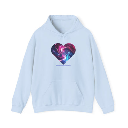 Galaxy Heart Hoodie - Cosmic Gamer Apparel for Comfort and Style