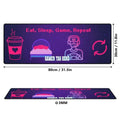 Custom Gamer Desk Mat | Eat Sleep Game Repeat Mouse Pad - Image 2