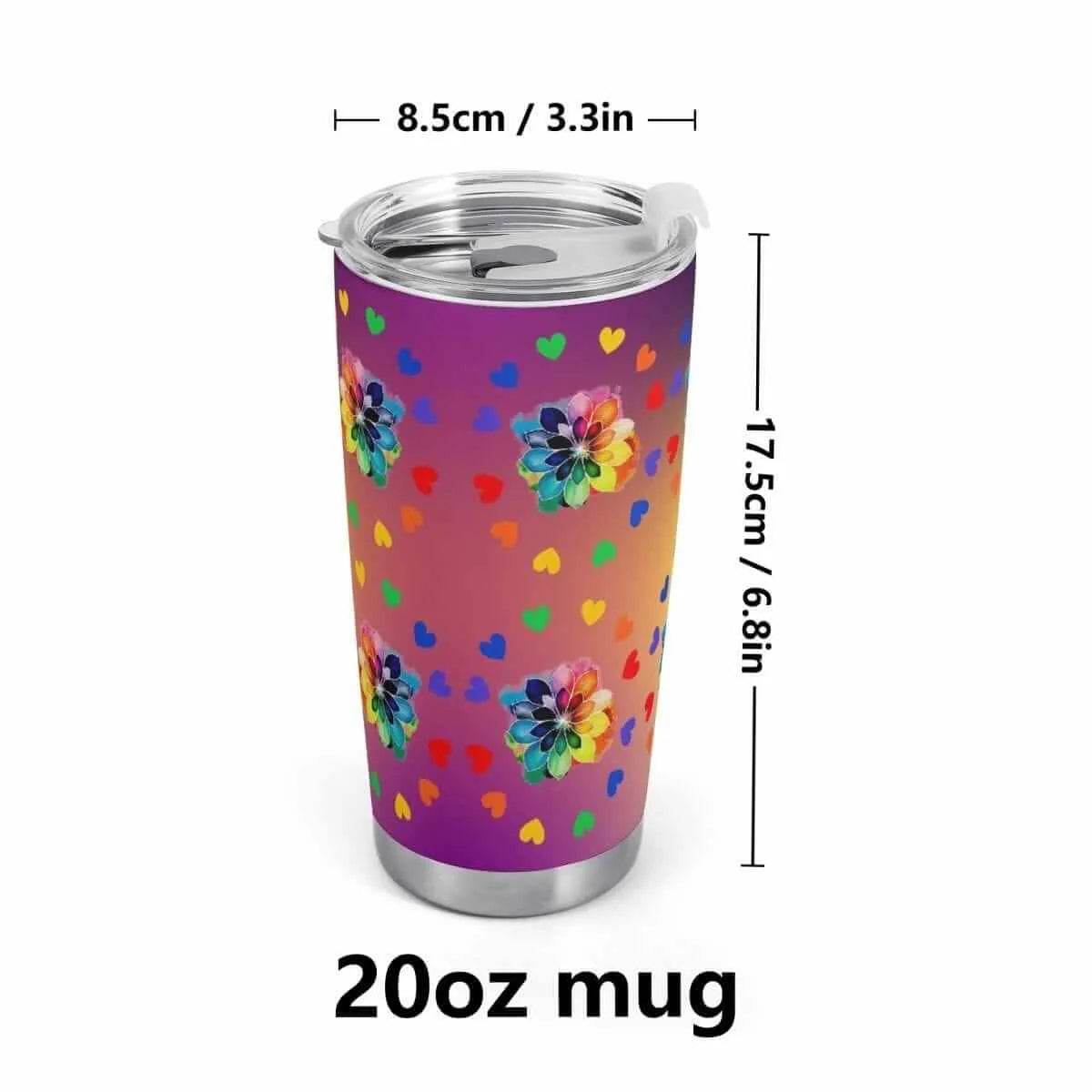 Vibrant Floral Car Cup - Gaming, Sports & Calm Comfort - Iron Phoenix GHG