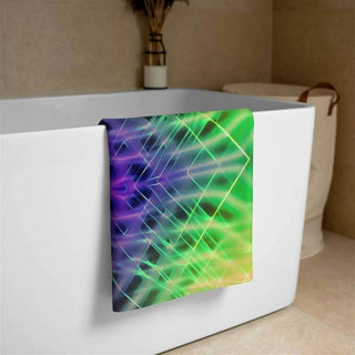 "Electric Grid" Quick-Dry Beach Towel| Iron Phoenix GHG - Iron Phoenix GHG