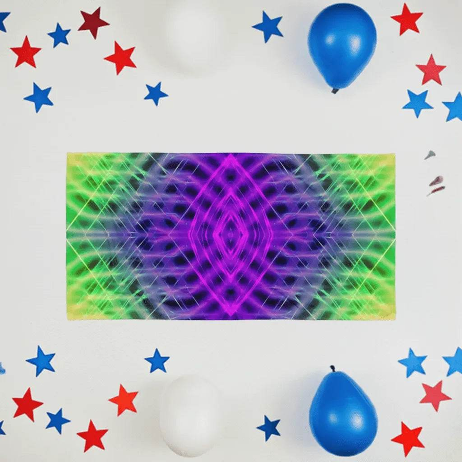 "Electric Grid" Quick-Dry Beach Towel| Iron Phoenix GHG - Iron Phoenix GHG