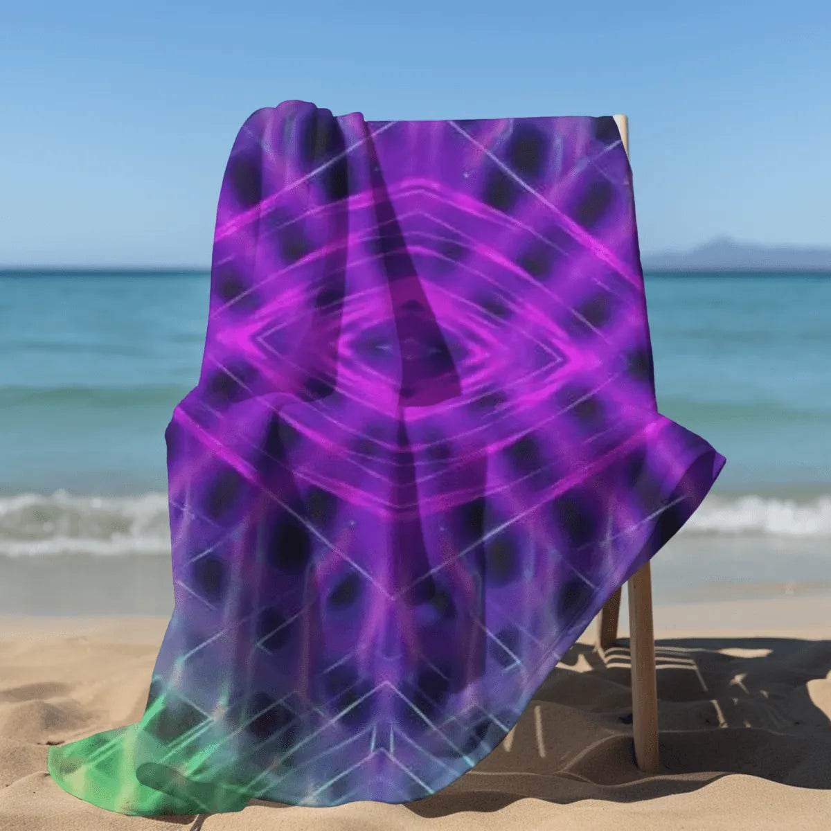 "Electric Grid" Quick-Dry Beach Towel| Iron Phoenix GHG