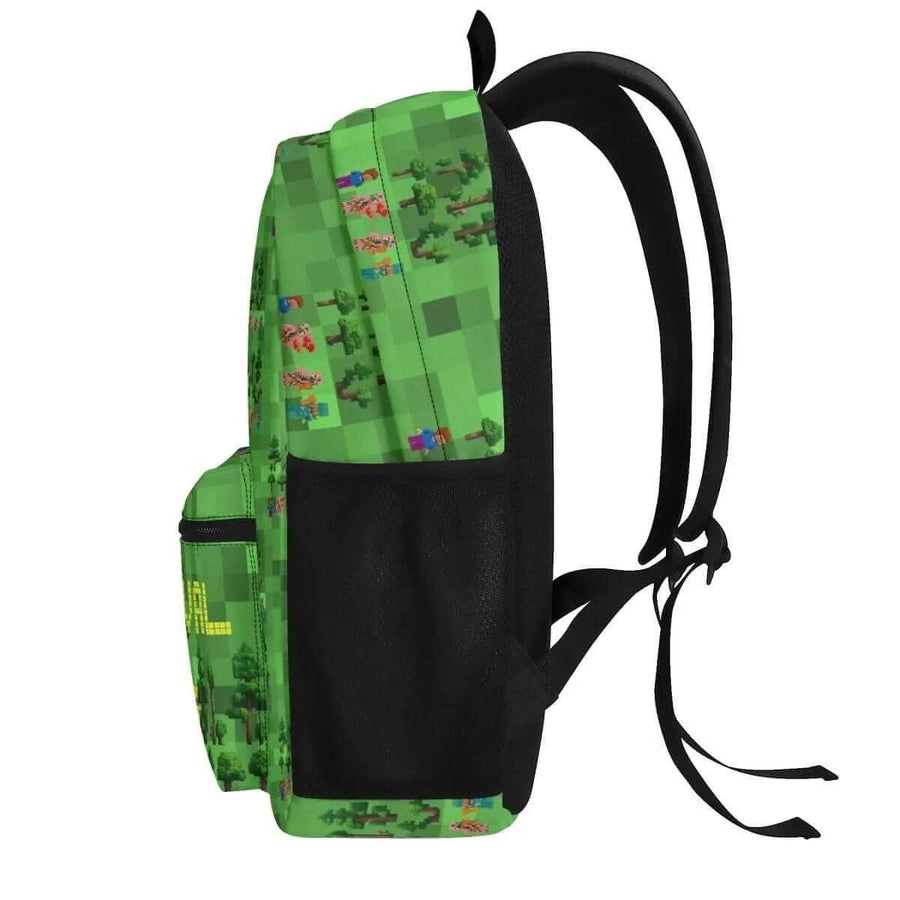 Survival Game Backpack | Pixel Block World School Bag - Iron Phoenix GHG