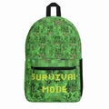Survival Game Backpack | Pixel Block World School Bag - Image 1