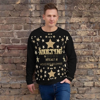 Sarcastic Christmas Sweater with Adult Humor - Iron Phoenix GHG