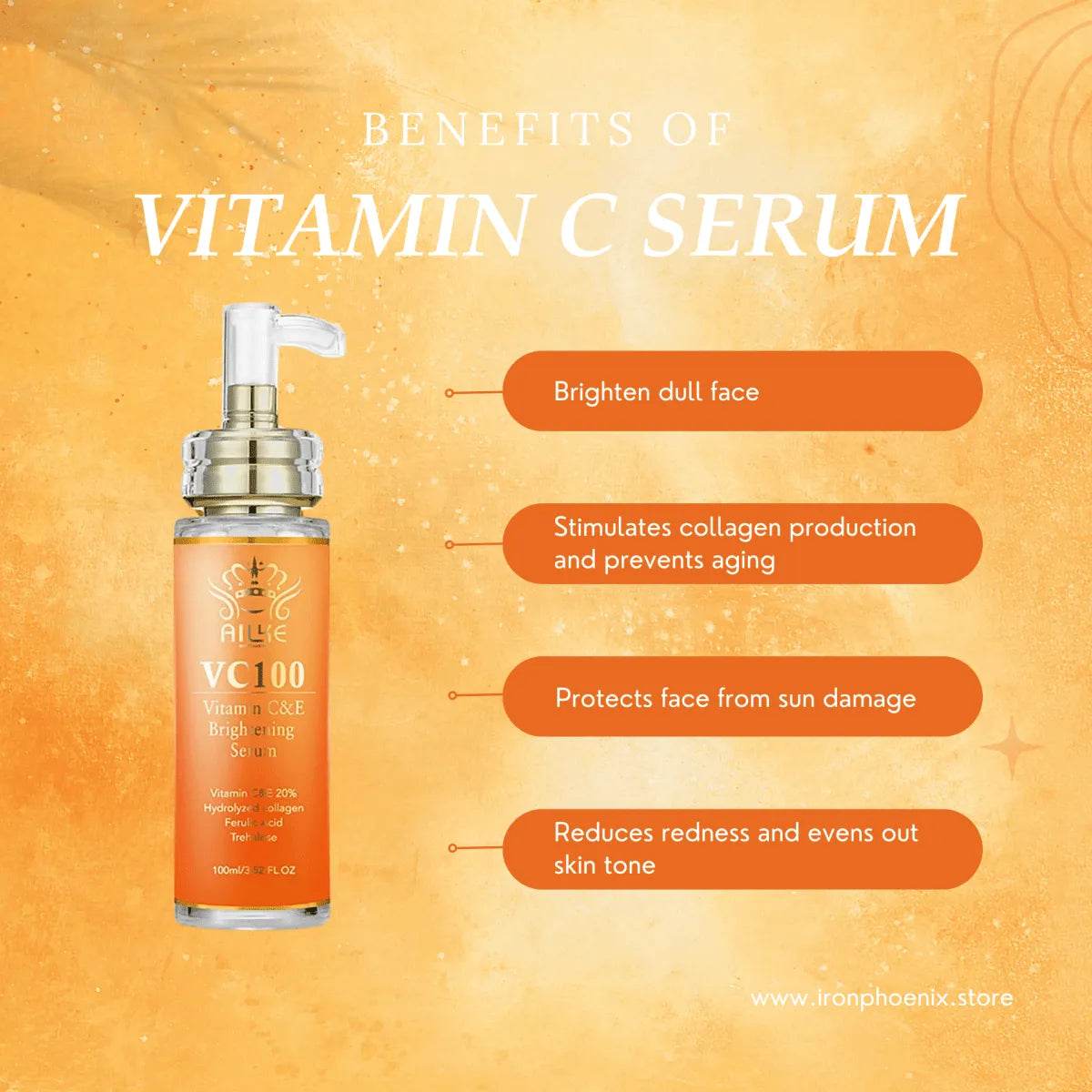 Vitamin C Whitening Kit, Adult Skin Glow - Iron Phoenix GHG