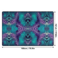 Vivid Whirls Abstract Teal and Purple Area Rug | Home Decor - Image 5