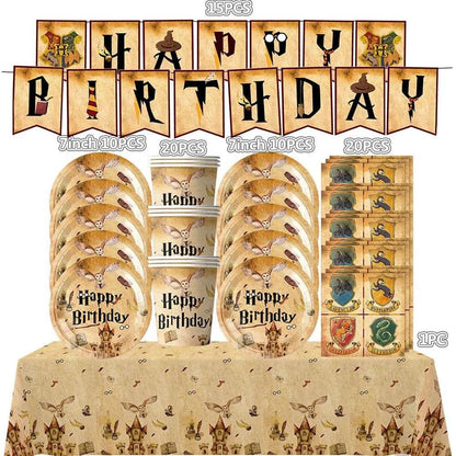 White Gold Party Tableware Set - Eco Gamer Birthday Gear - Iron Phoenix GHG