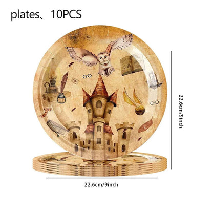 White Gold Party Tableware Set - Eco Gamer Birthday Gear - Iron Phoenix GHG