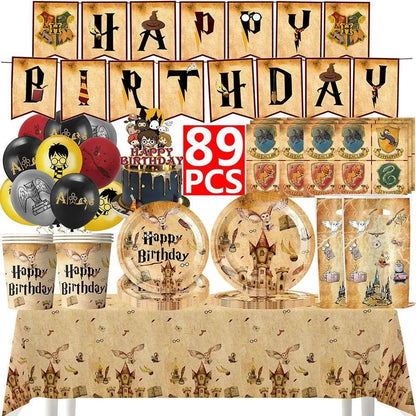White Gold Party Tableware Set - Eco Gamer Birthday Gear - Iron Phoenix GHG