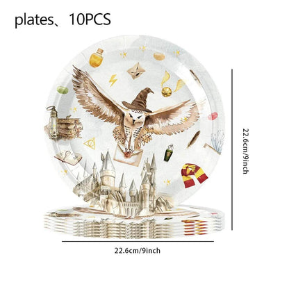 White Gold Party Tableware Set - Eco Gamer Birthday Gear - Iron Phoenix GHG