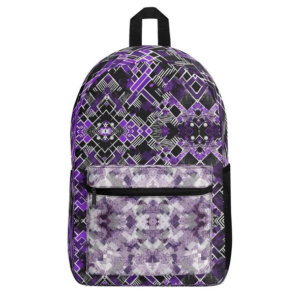 White & Purple Backpack - Gaming, Sports & Calm Style - Iron Phoenix GHG