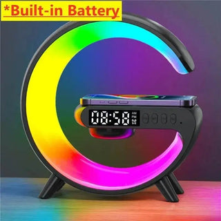 Wireless Charger - 15W Eco Speaker RGB Clock | 2025 - Iron Phoenix GHG