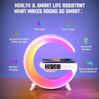 Wireless Charger - 15W Eco Speaker RGB Clock | 2025 - Iron Phoenix GHG