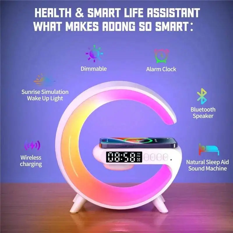 Wireless Charger - 15W Eco Speaker RGB Clock | 2025 - Iron Phoenix GHG