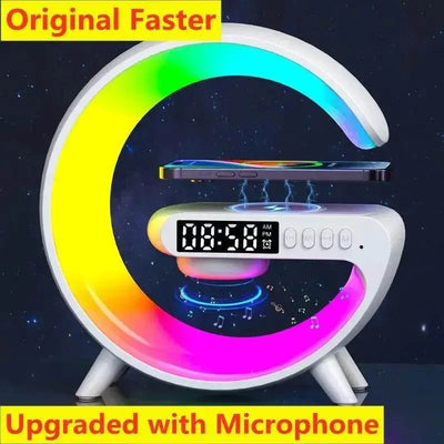Wireless Charger - 15W Eco Speaker RGB Clock | 2025 - Iron Phoenix GHG