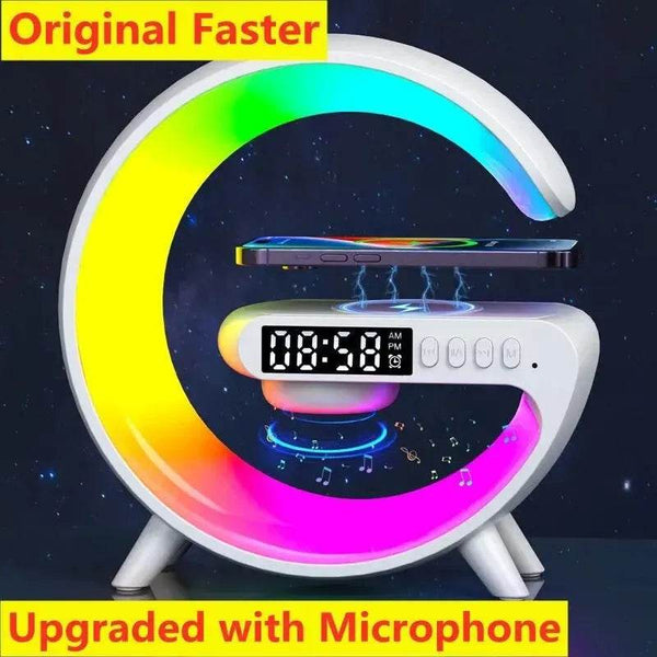 Wireless Charger - 15W Eco Speaker RGB Clock | 2025 - Iron Phoenix GHG