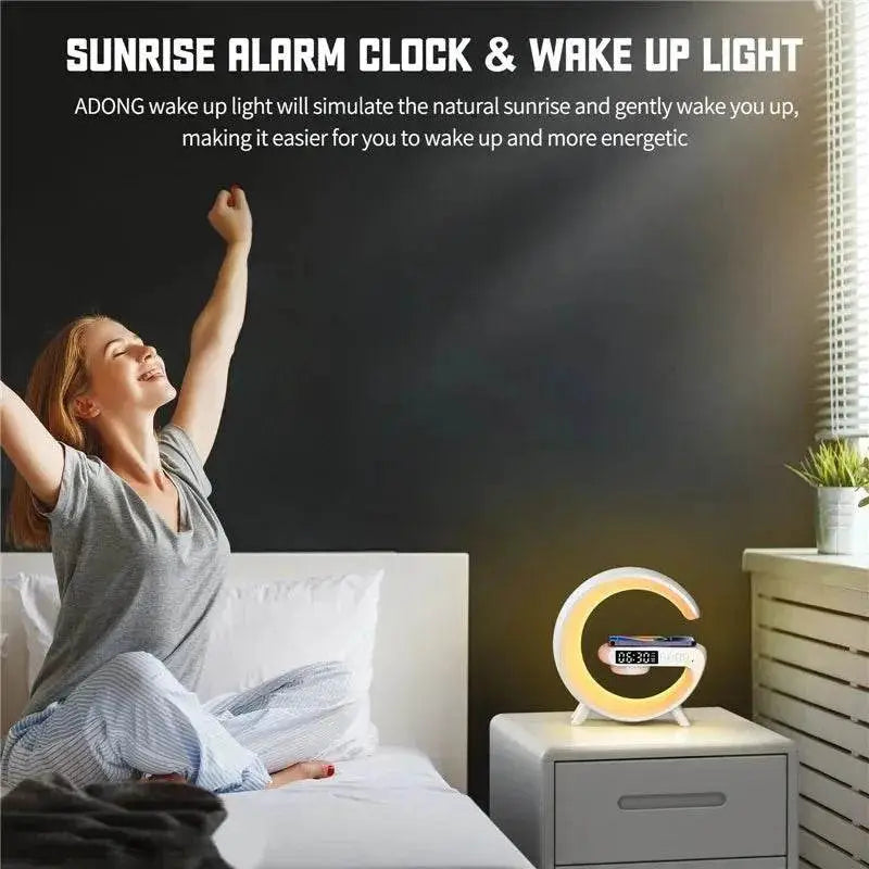 Wireless Charger - 15W Eco Speaker RGB Clock | 2025 - Iron Phoenix GHG