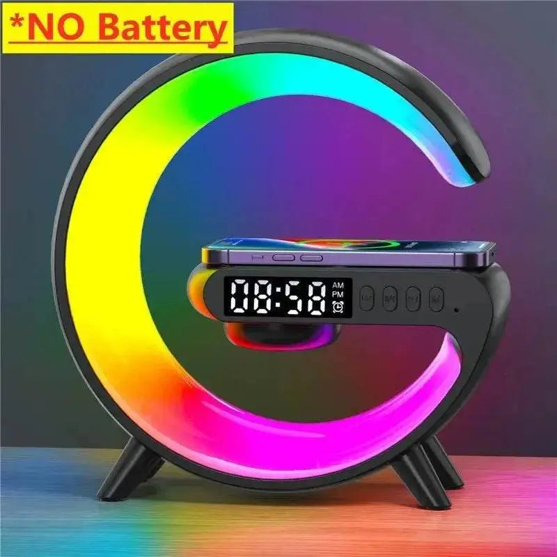Wireless Charger - 15W Eco Speaker RGB Clock | 2025 - Iron Phoenix GHG