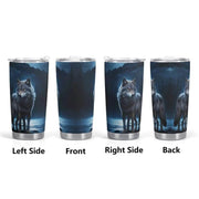 "Blue Moon" Wolf Travel Mug | Iron Phoenix GHG - Iron Phoenix GHG