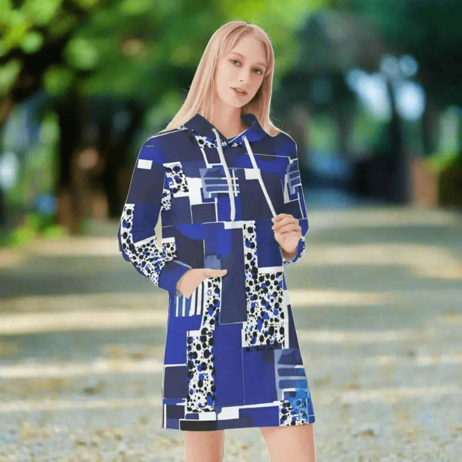 Geometric Print Hoodie Dress (4 Styles)| Iron Phoenix GHG - Iron Phoenix GHG