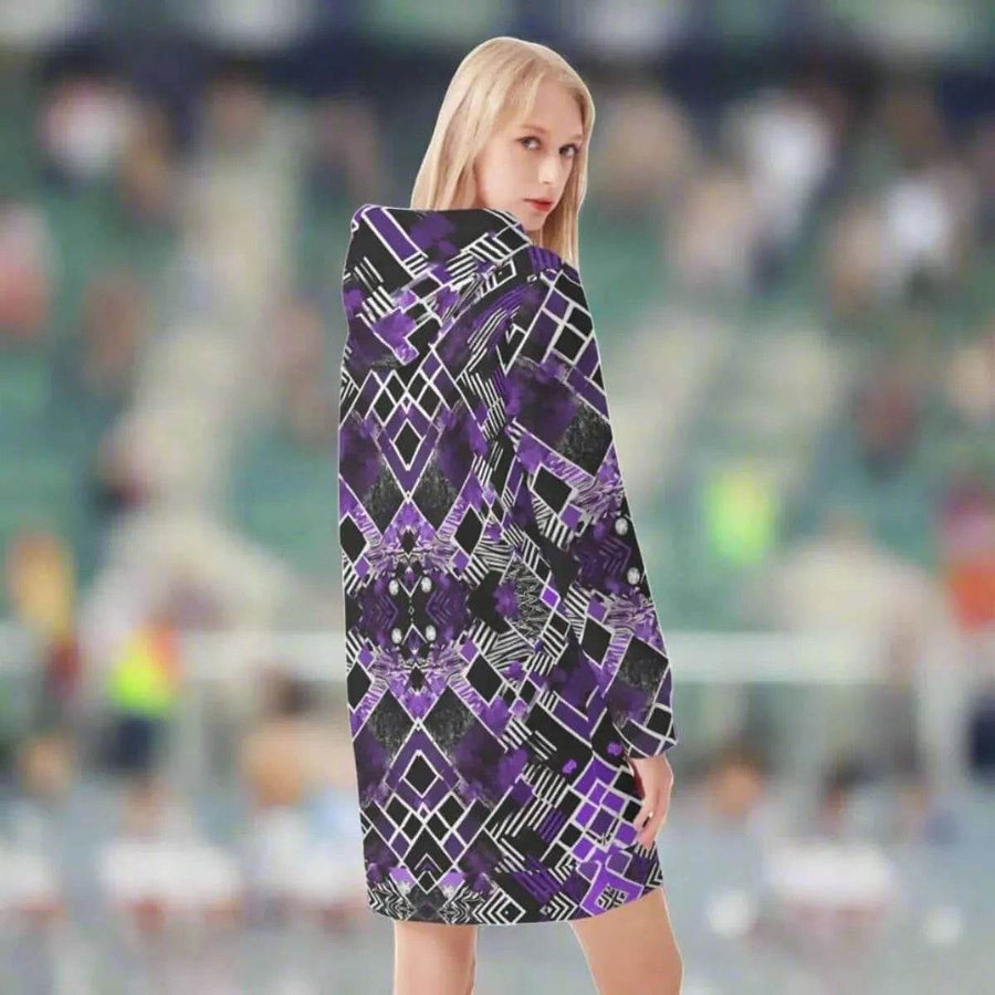Geometric Print Hoodie Dress (4 Styles)| Iron Phoenix GHG - Iron Phoenix GHG