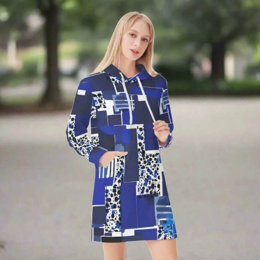 Geometric Print Hoodie Dress (4 Styles)| Iron Phoenix GHG - Iron Phoenix GHG