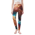 Women's Beige Soft Flowing colors Leggings for Comfort - Image 1