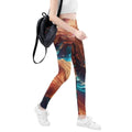 Women's Beige Soft Flowing colors Leggings for Comfort - Image 4